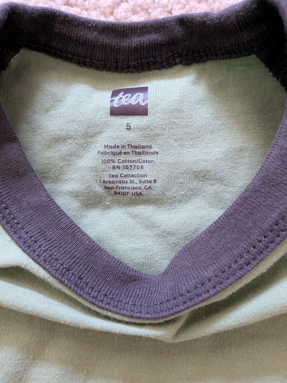 Tea Collection Explorer Colorblock Raglan Top - Picture 4 of 5